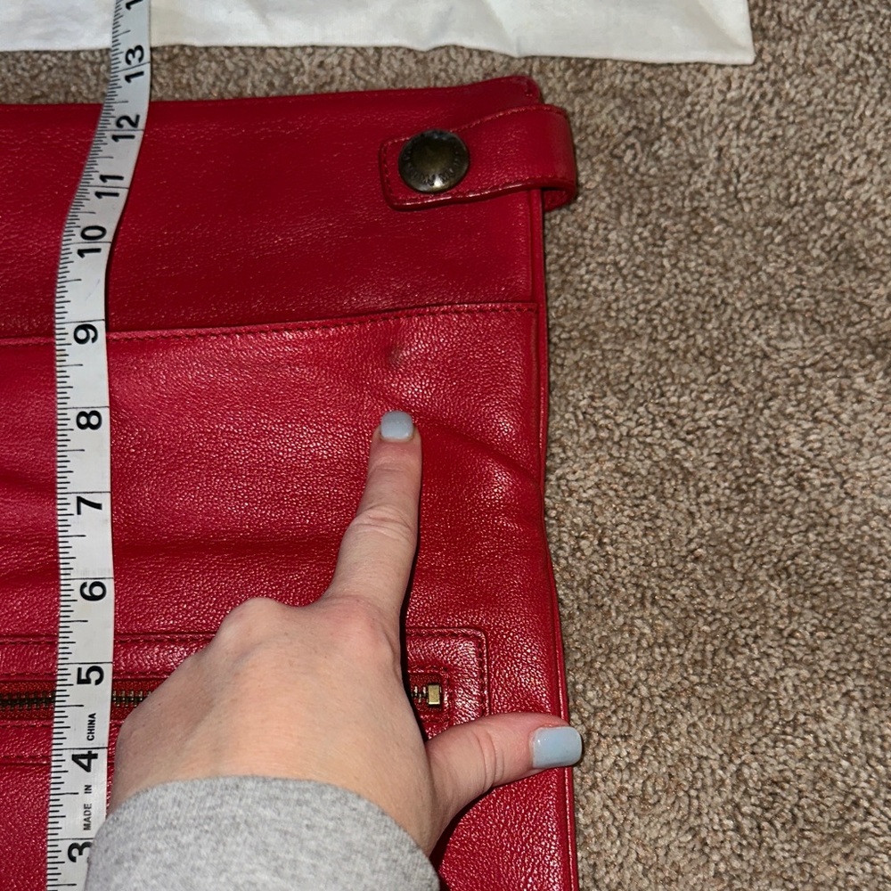 Marc Jacobs Red Leather Clutch - Picture 12 of 12